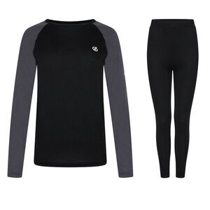 Dare 2B Womens/Ladies Exchange III Base Layer Set / Black/Gray